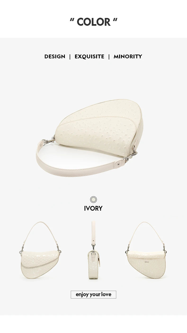 BAFELLI 2025 WOMEN'S NEW HANDBAG SADDLE ORIGINAL LUXURY DESIGNER BRAND EVENING BAGS SHOULDER FASHION FEMALE PURSE CROSSBODY