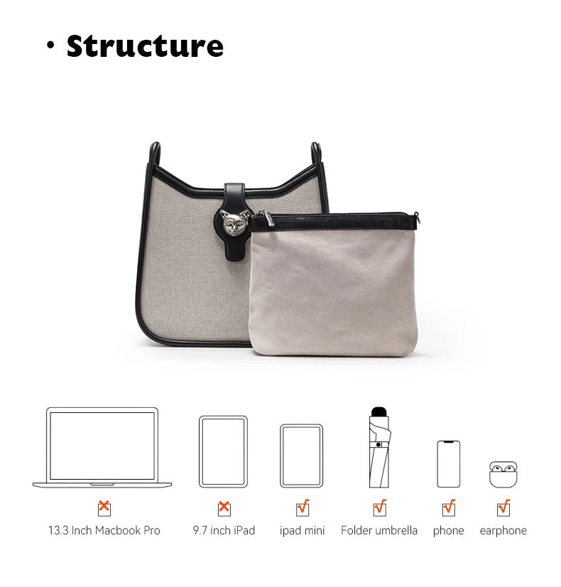 BAFELLI 2025 CAT LUXURY BRAND NEW WOMEN'S SHOULDER BAG TRENDING RETRO STYLE VINTAGE CROSSBODY PURSE UNISEX MESSENGER BAGS