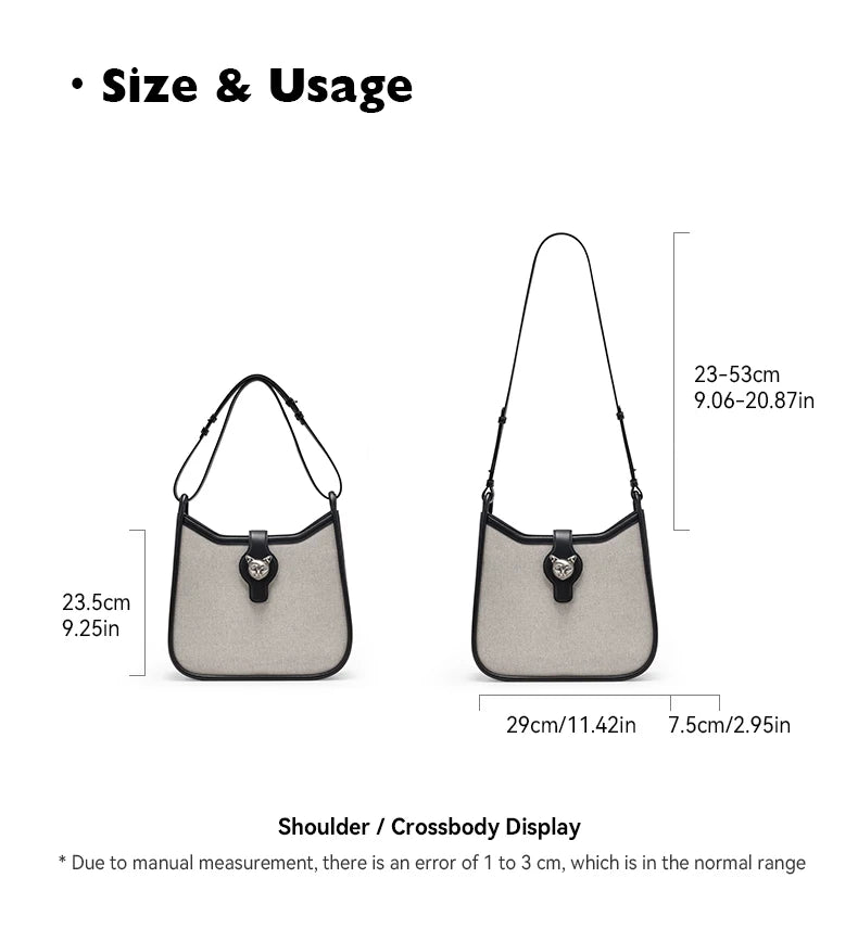 BAFELLI 2025 CAT LUXURY BRAND NEW WOMEN'S SHOULDER BAG TRENDING RETRO STYLE VINTAGE CROSSBODY PURSE UNISEX MESSENGER BAGS