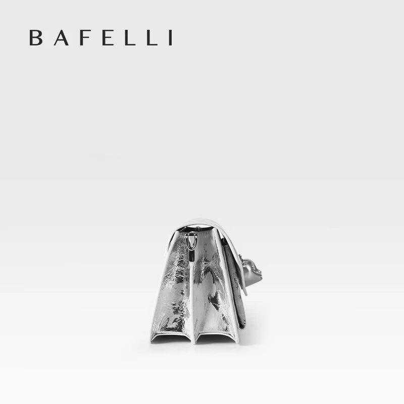 BAFELLI 2025 WOMEN'S BAG FASHION TREND LUXURY BRAND LEATHER FLAP CROSSBODY PURSE CAT NEW STYLE ORIGINAL DESIGNER HANDBAGS