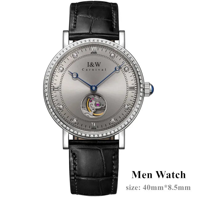 CARNIVAL Brand Luxury Mechanical Watch for Women Ladies Fashion Sapphire Automatic Movement Wristwatches Waterproof Reloj Mujer