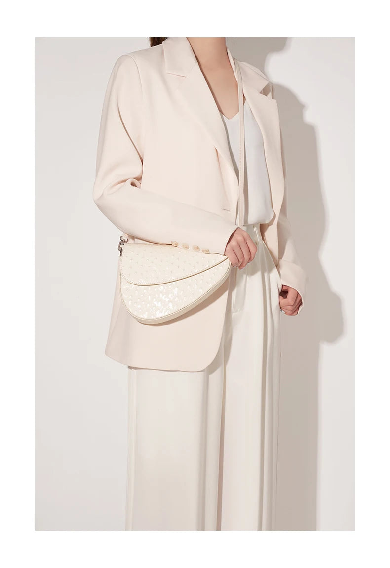 BAFELLI 2025 WOMEN'S NEW HANDBAG SADDLE ORIGINAL LUXURY DESIGNER BRAND EVENING BAGS SHOULDER FASHION FEMALE PURSE CROSSBODY