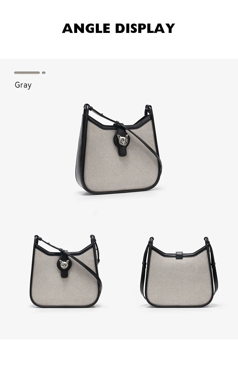 BAFELLI 2025 CAT LUXURY BRAND NEW WOMEN'S SHOULDER BAG TRENDING RETRO STYLE VINTAGE CROSSBODY PURSE UNISEX MESSENGER BAGS