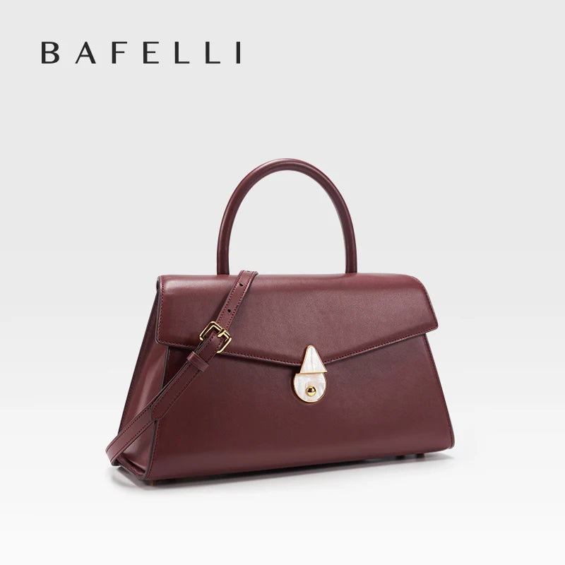 Genuine Leather Women's Bag 2025 New Model Large Capacity Handheld Crossbody Bag Fashionable and Versatile for Autumn and Winter