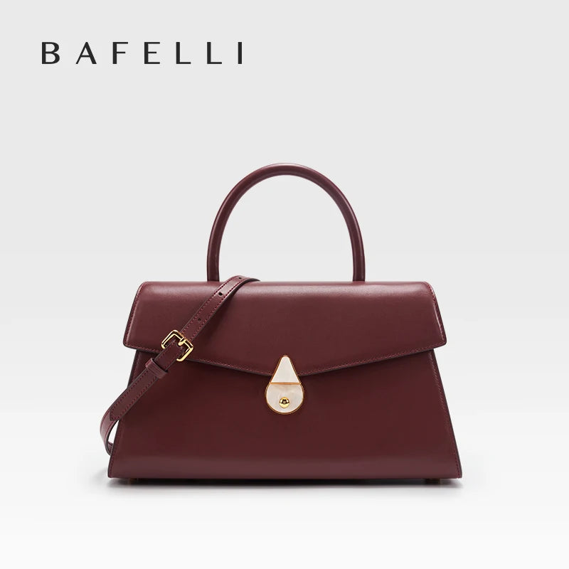 Genuine Leather Women's Bag 2025 New Model Large Capacity Handheld Crossbody Bag Fashionable and Versatile for Autumn and Winter