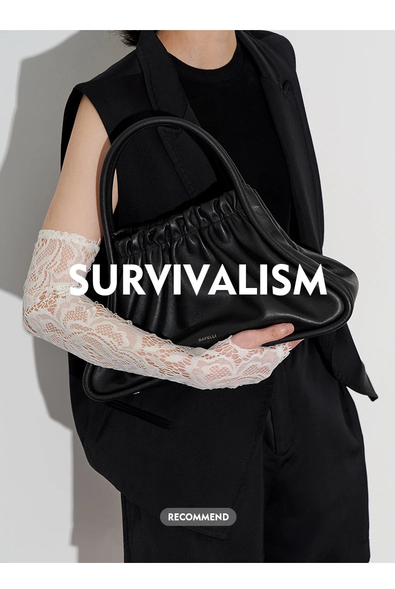 BAFELLI 2025 NEW WOMEN'S BAG STYLE GENUINE LEATHER PURSE LUXURY BRAND DESIGNER SHOULDER HANDBAGS QUALITY ORIGINAL TOTE