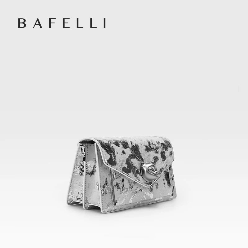 BAFELLI 2025 WOMEN'S BAG FASHION TREND LUXURY BRAND LEATHER FLAP CROSSBODY PURSE CAT NEW STYLE ORIGINAL DESIGNER HANDBAGS