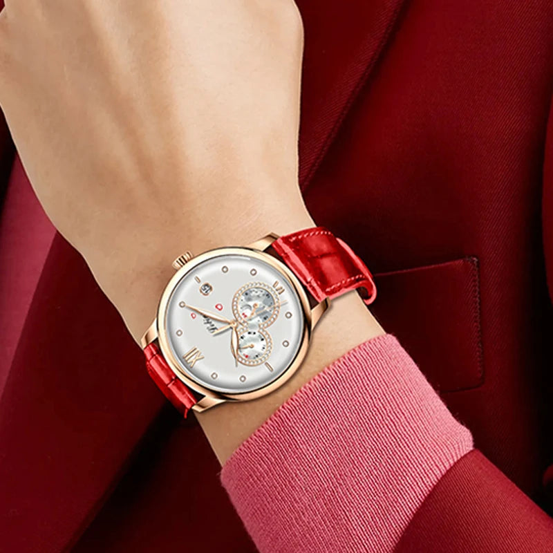 Lobinni 2021 Luxury Women Watches Top Brand  Automatic Mechanical Watch Waterproof Ladies Bracelet Wristwatch Female Clock