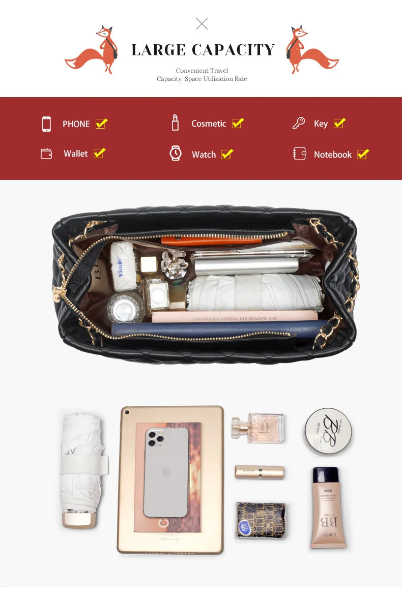 FOXER Black Women Split Leather Handbag Classic Female Shoulder Crossbody Bag Large Capacity Commute Lady Laptop Top Handle Bags