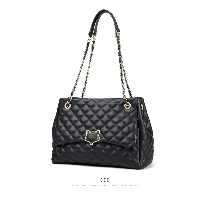 FOXER Black Women Split Leather Handbag Classic Female Shoulder Crossbody Bag Large Capacity Commute Lady Laptop Top Handle Bags