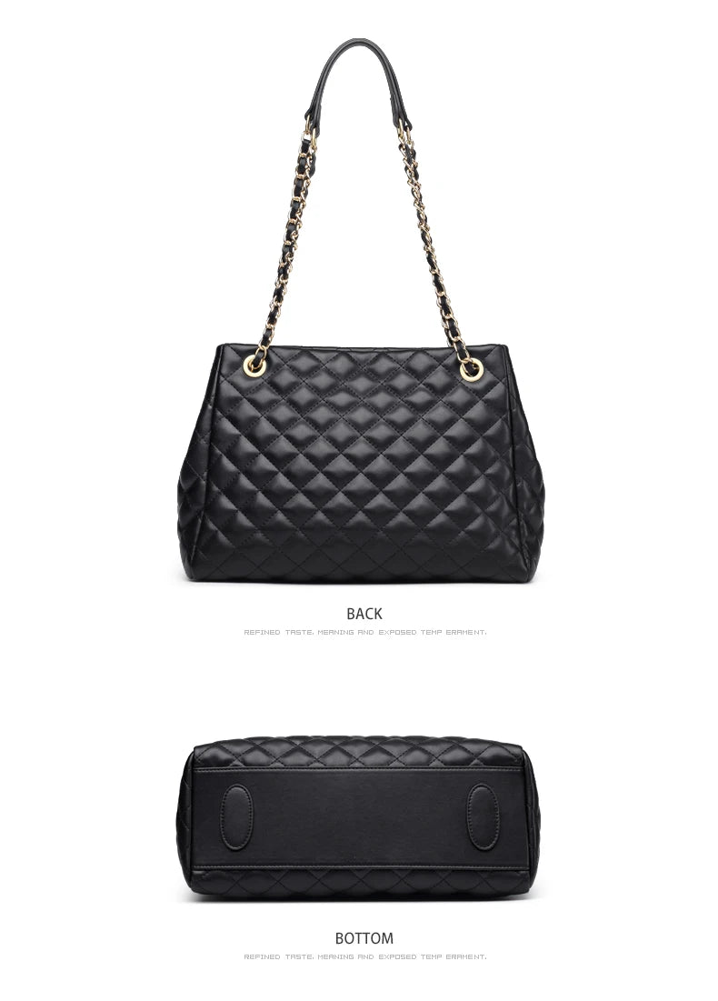 FOXER Black Women Split Leather Handbag Classic Female Shoulder Crossbody Bag Large Capacity Commute Lady Laptop Top Handle Bags