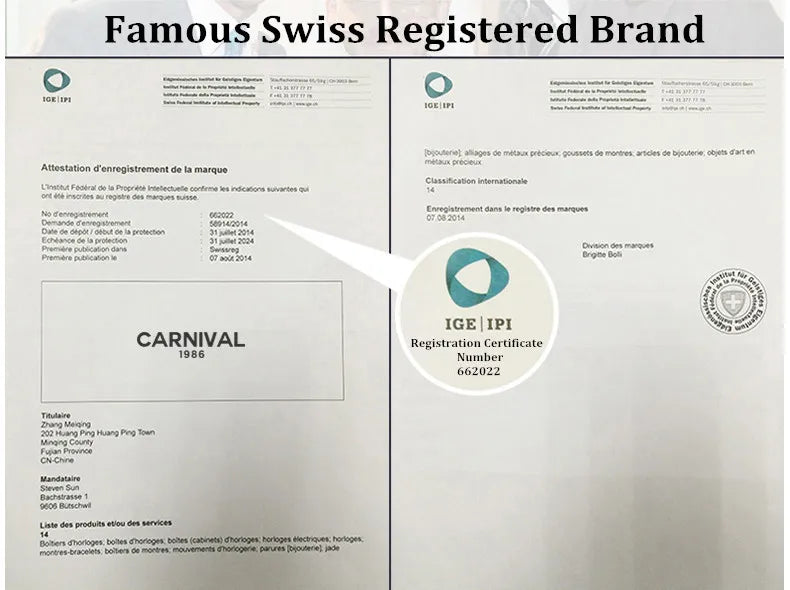 Switzerland Made Watch for Women CARNIVAL Brand Luxury Automatic Mechanical Watches Ladies Fashion Waterproof 2025 Reloj Mujer