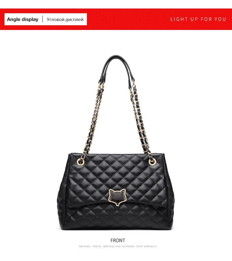 FOXER Black Women Split Leather Handbag Classic Female Shoulder Crossbody Bag Large Capacity Commute Lady Laptop Top Handle Bags