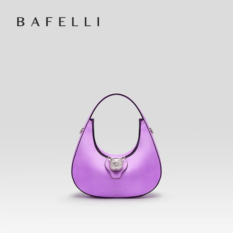 BAFELLI 2025 WOMEN'S BAG LUXURY BRAND GENUINE LEATHER CAT FASHION FEMALE TRENDING ORIGINAL PURSE DESIGNER LADY SHOULDER HANDBAGS