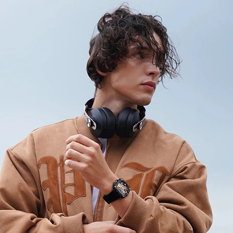 CIGA Design X Series Automatic Movement Couple Watches for Men Women White Ceramic Luminous Skeleton Mechanical Wristwatches