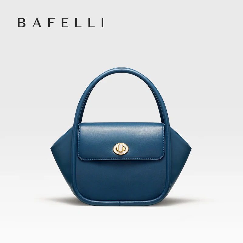 BAFELLI NEW 2025 WOMEN'S HANDBAG WINTER WOOL FASHION BENTO EVENING LEATHER ORIGINAL STYLE LUXURY BRAND PURSE SHOULDER CASUAL