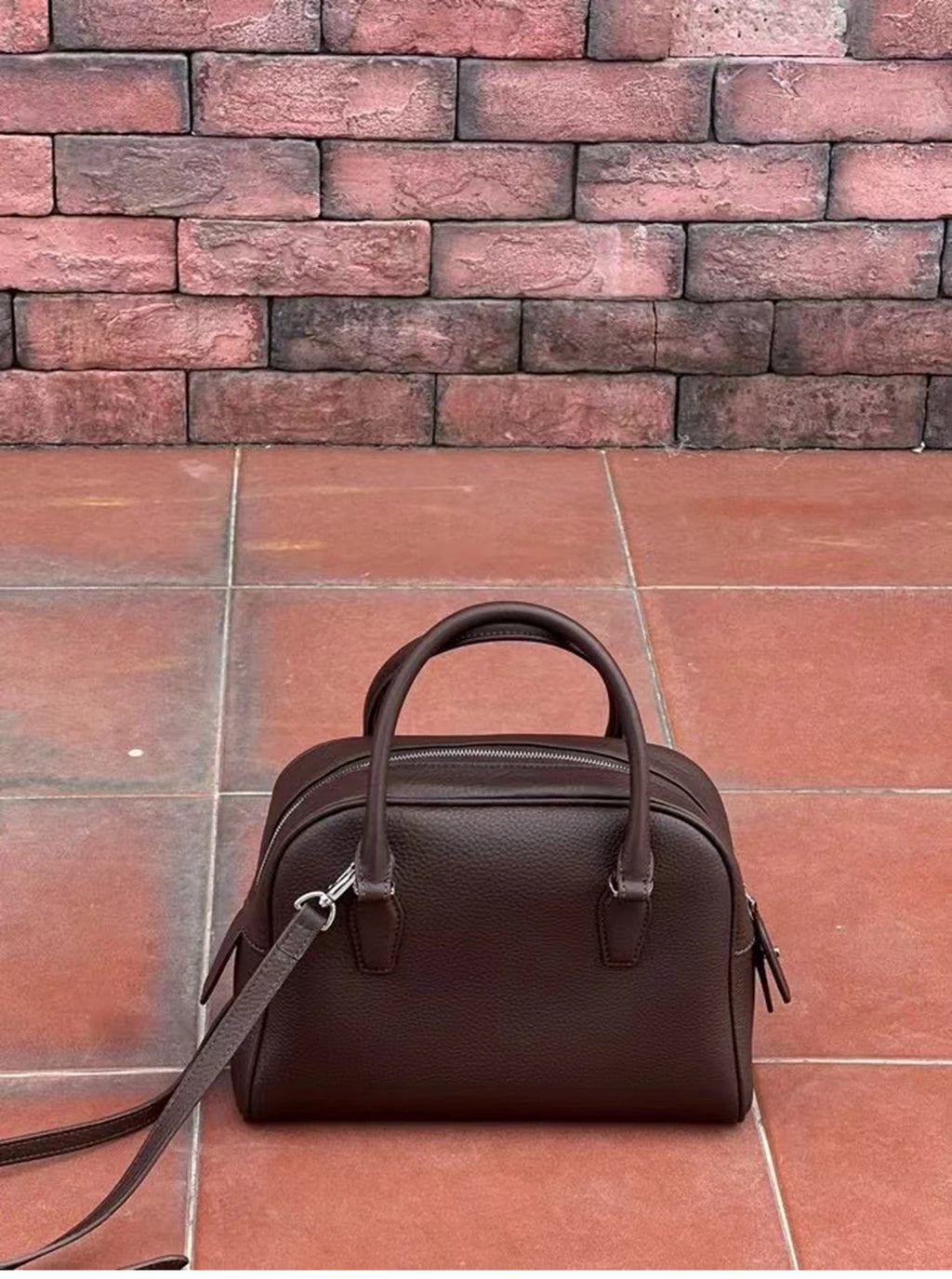 26cm Genuine Leather Handbag With Top Layer Cowhide New Women Shoulder Crossbody Bag Versatile Commuting Soft Texture