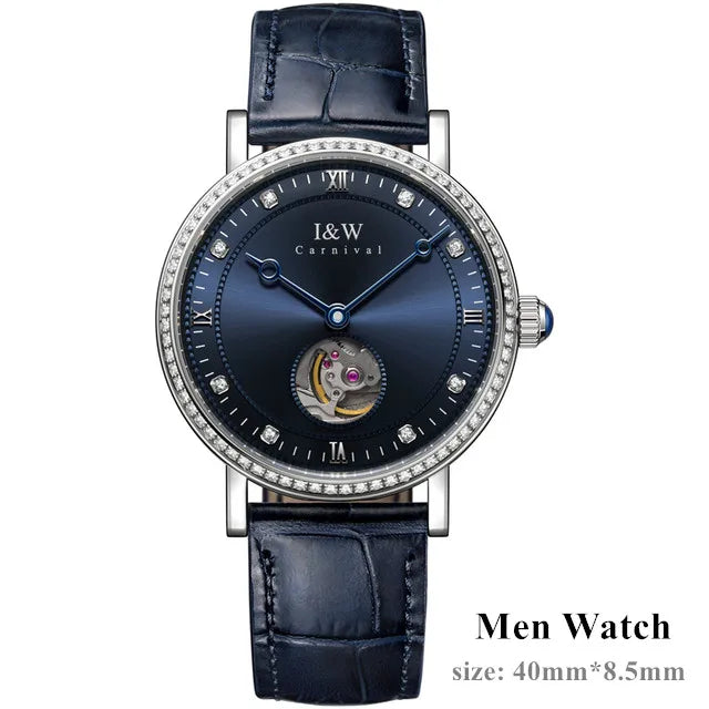 CARNIVAL Brand Luxury Mechanical Watch for Women Ladies Fashion Sapphire Automatic Movement Wristwatches Waterproof Reloj Mujer