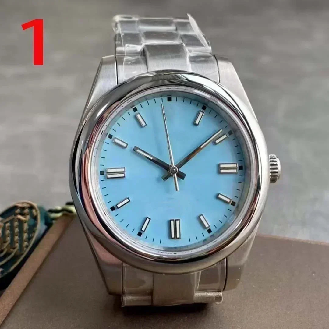 Customized Luxury Automatic Watch for Men Mechanical Watches Black Blue Luminous Women Stainless Steel  Sapphire Free shipping