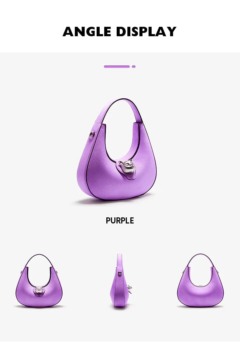 BAFELLI 2025 WOMEN'S BAG LUXURY BRAND GENUINE LEATHER CAT FASHION FEMALE TRENDING ORIGINAL PURSE DESIGNER LADY SHOULDER HANDBAGS