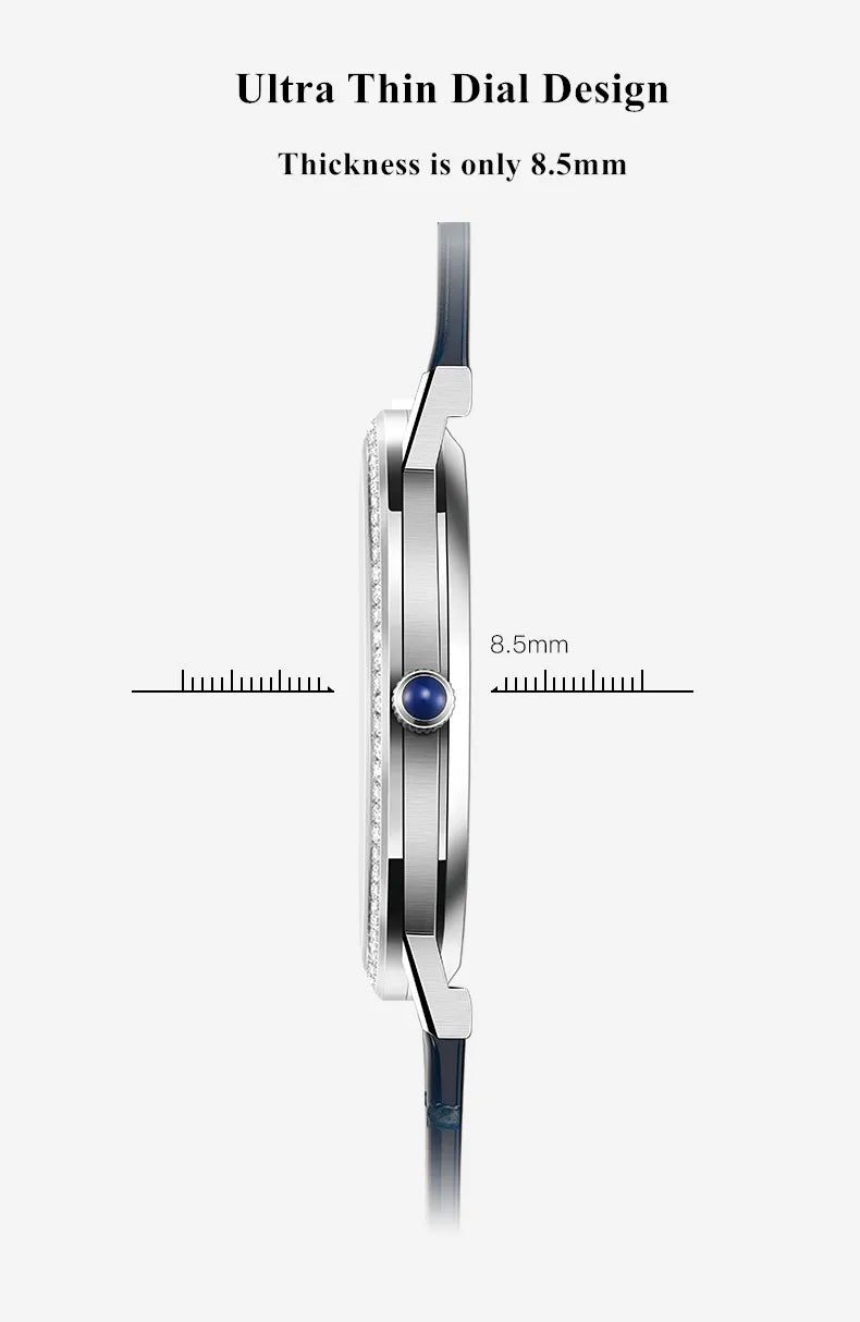 CARNIVAL Brand Luxury Mechanical Watch for Women Ladies Fashion Sapphire Automatic Movement Wristwatches Waterproof Reloj Mujer