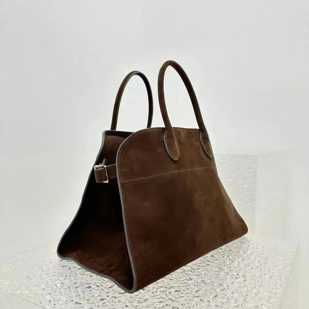 2025SSS Margaux 10/12/15 High Quality Tote Bag Fashion Large Capacity Casual Shoulder Bag Commute Suede Handbag