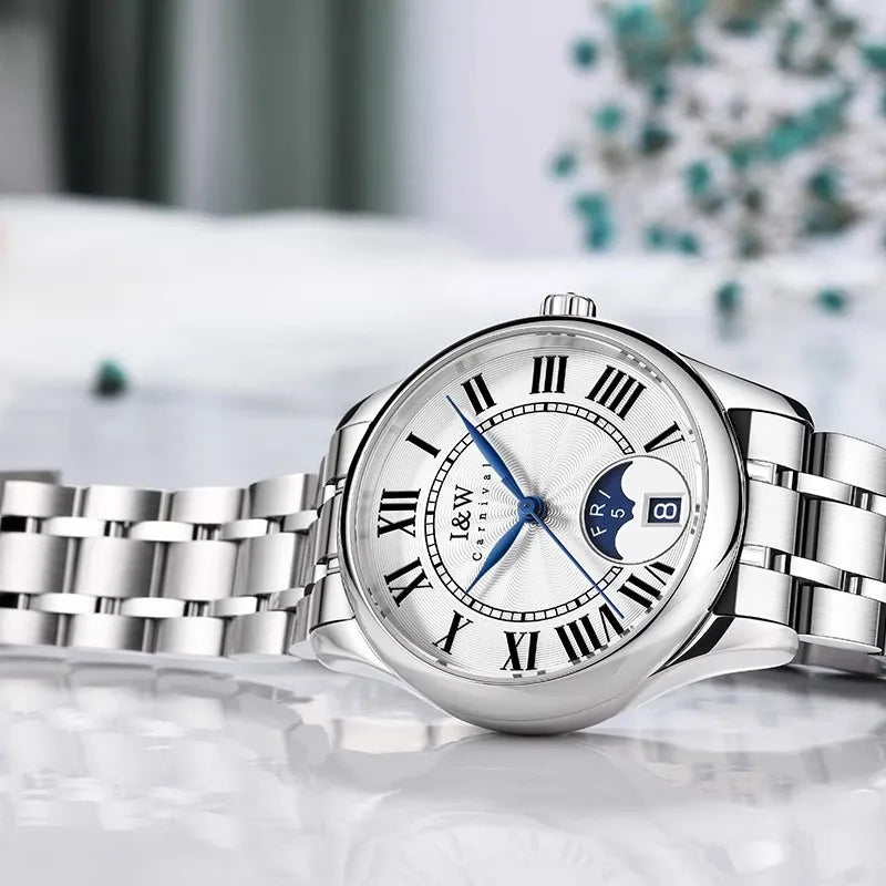 Switzerland Made Watch for Women CARNIVAL Brand Luxury Automatic Mechanical Watches Ladies Fashion Waterproof 2025 Reloj Mujer