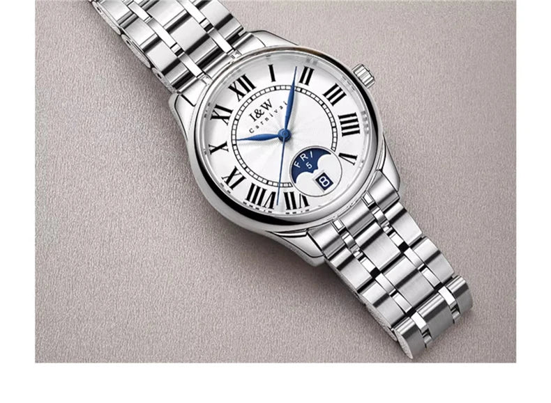 Switzerland Made Watch for Women CARNIVAL Brand Luxury Automatic Mechanical Watches Ladies Fashion Waterproof 2025 Reloj Mujer