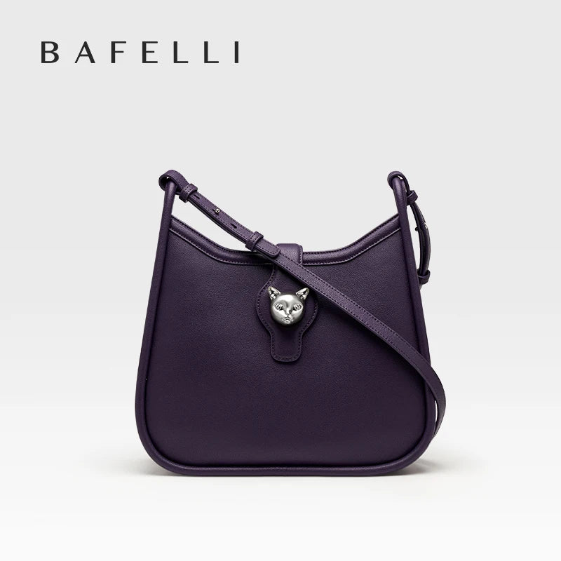 BAFELLI 2025 CAT LUXURY BRAND NEW WOMEN'S SHOULDER BAG TRENDING RETRO STYLE VINTAGE CROSSBODY PURSE UNISEX MESSENGER BAGS