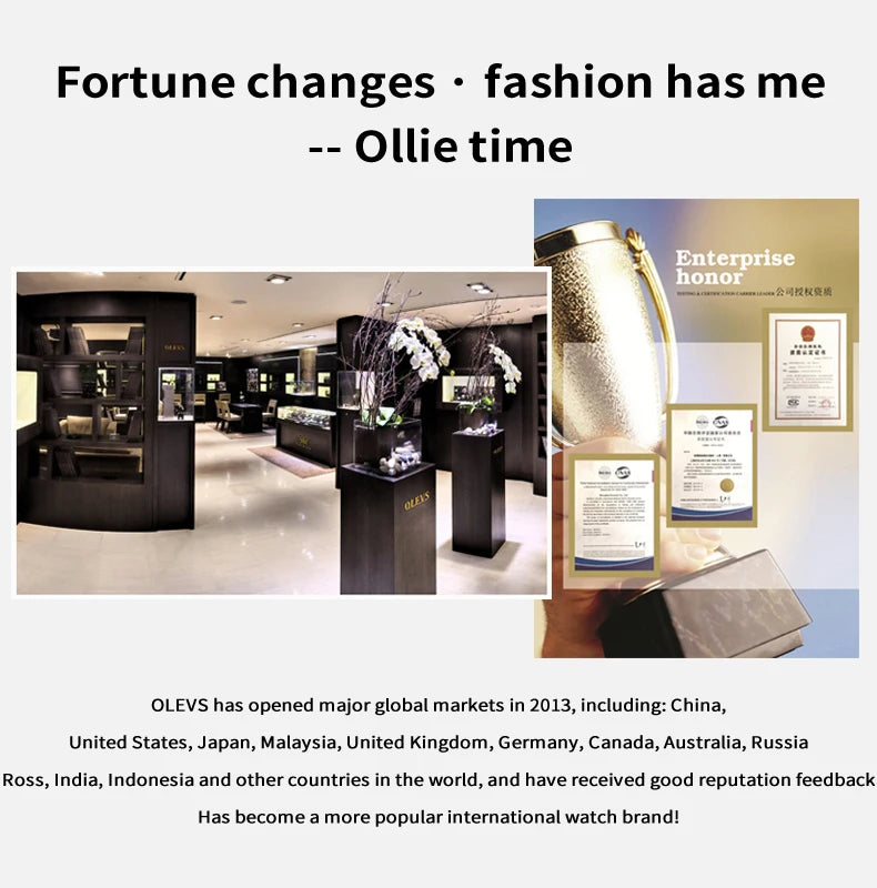 OLEVS 9810 Ladies Watch Luxury Automatic Mechanical Watch Waterproof Luminous Date Watch For Women Bracelet Set Original Reloj