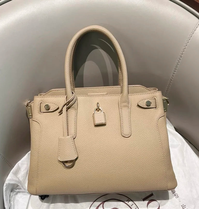 ZOOLER Real Soft Totes Genuine Leather Single Shoulder Bag Cow Skin Women  Milky Purses Quality Handbag Female#HY553