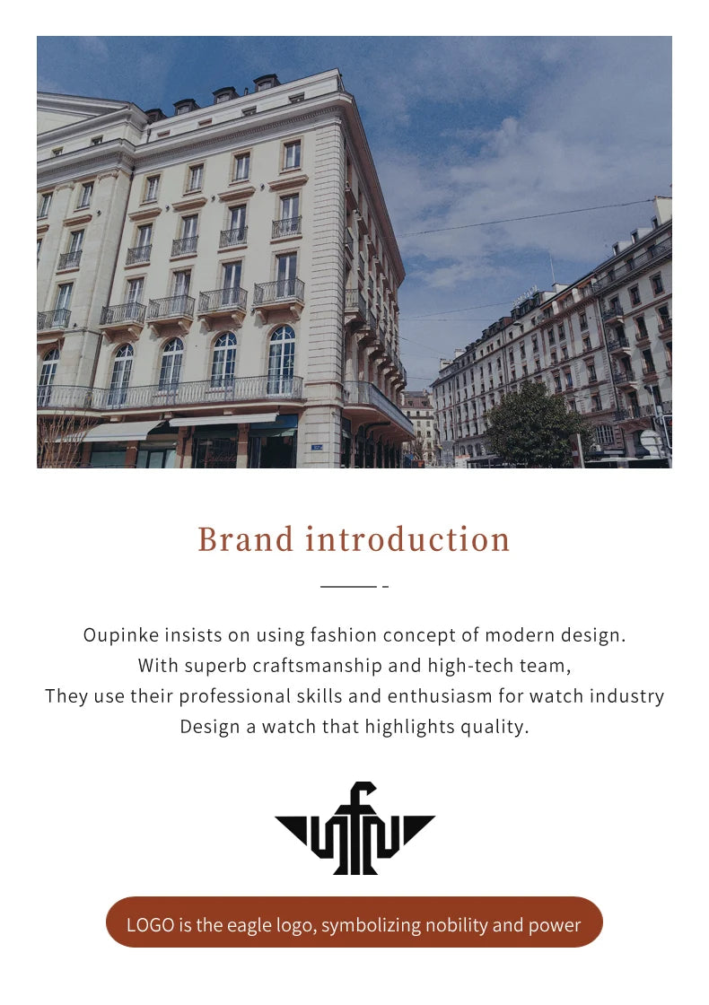 OUPINKE 3195 Japan Imported Automatic Movement Mechanical Watch for Women Diamond Ladies Watch Waterproof Dual Calendar Watch