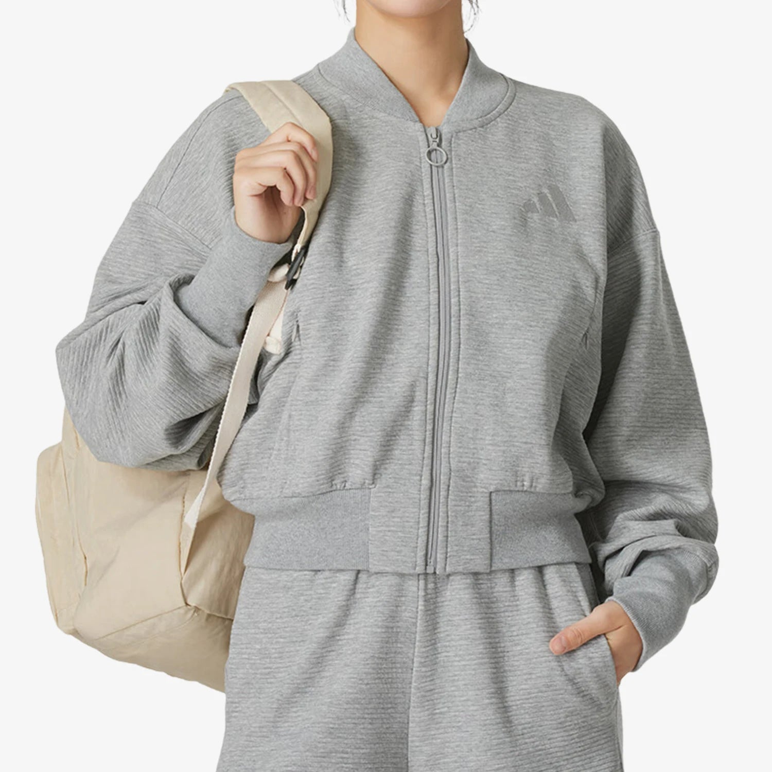 Adidas genuine Autumn New Women's Stand-up Collar Casual Sports Jacket IY6833