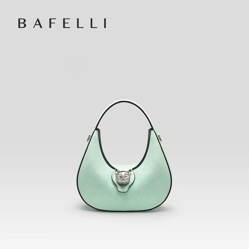 BAFELLI 2025 WOMEN'S BAG LUXURY BRAND GENUINE LEATHER CAT FASHION FEMALE TRENDING ORIGINAL PURSE DESIGNER LADY SHOULDER HANDBAGS