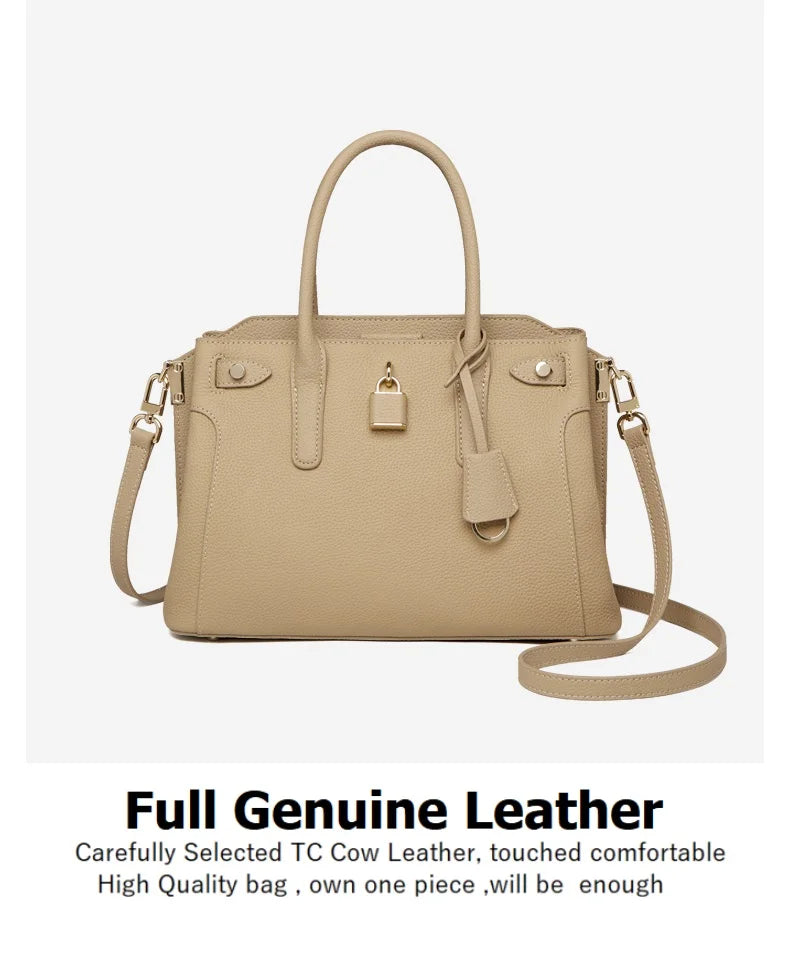 ZOOLER Real Soft Totes Genuine Leather Single Shoulder Bag Cow Skin Women  Milky Purses Quality Handbag Female#HY553