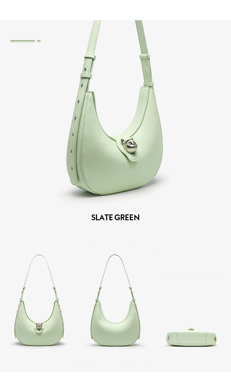 BAFELLI 2025 WOMEN'S BAG LUXURY BRAND GENUINE LEATHER CAT FASHION FEMALE TRENDING ORIGINAL PURSE DESIGNER LADY SHOULDER HANDBAGS