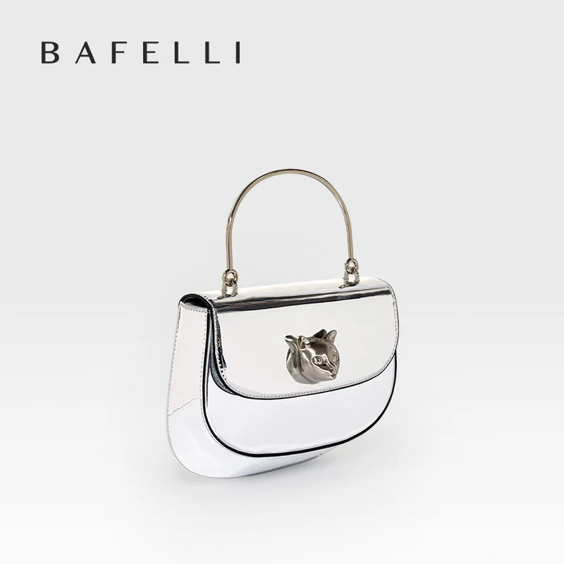 BAFELLI 2025 NEW WOMEN'S HANDBAG CAT EVENING PURSE LUXURY BRAND DESIGNER STYLE FASHION CASUAL CROSSBODAY LEATHER STYLISH