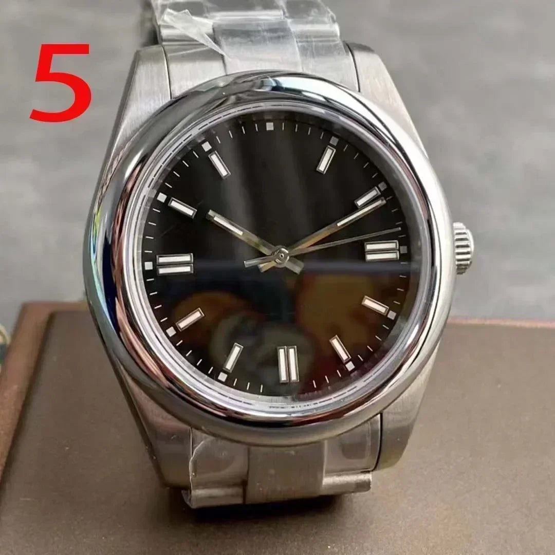 Customized Luxury Automatic Watch for Men Mechanical Watches Black Blue Luminous Women Stainless Steel  Sapphire Free shipping