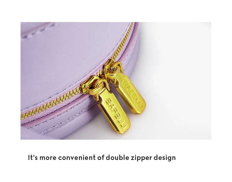 2025 NEW BOWLING STYLE HANDHELD CAT WOMEN'S BAG LUXURY BRAND ORIGINAL DESIGNER HANDBAG SHOULDER GENUINE LEATHER PURSE