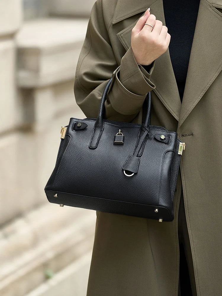 ZOOLER Real Soft Totes Genuine Leather Single Shoulder Bag Cow Skin Women  Milky Purses Quality Handbag Female#HY553