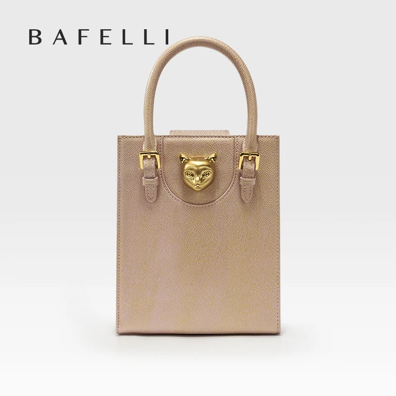 BAFELLI 2025 NEW WOMEN'S HANDBAG CAT LUXURY BRAND DESIGNER ORIGINAL STYLE TRENDING SHOULDER CASUAL BAGS MINI TOTE CROSSBODY