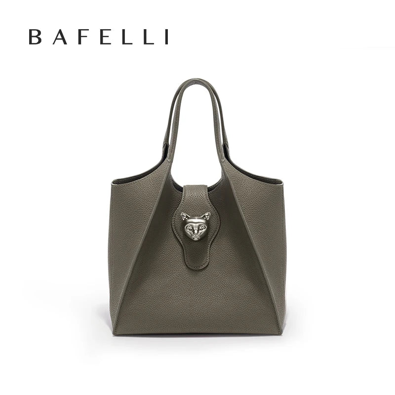 BAFELLI 2025 WOMEN'S HANDBAG TOTE TRAVEL BAGS GENUINE LEATHER CASUAL FASHION LUXURY BRAND UNISEX PURSE BUSINESS STYLISH DESIGNER