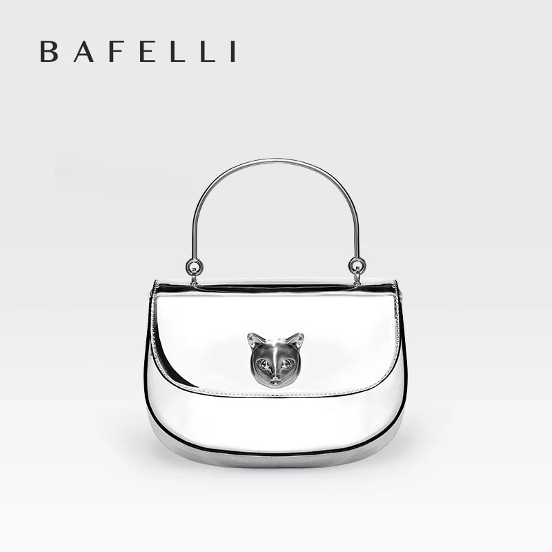 BAFELLI 2025 NEW WOMEN'S HANDBAG CAT EVENING PURSE LUXURY BRAND DESIGNER STYLE FASHION CASUAL CROSSBODAY LEATHER STYLISH