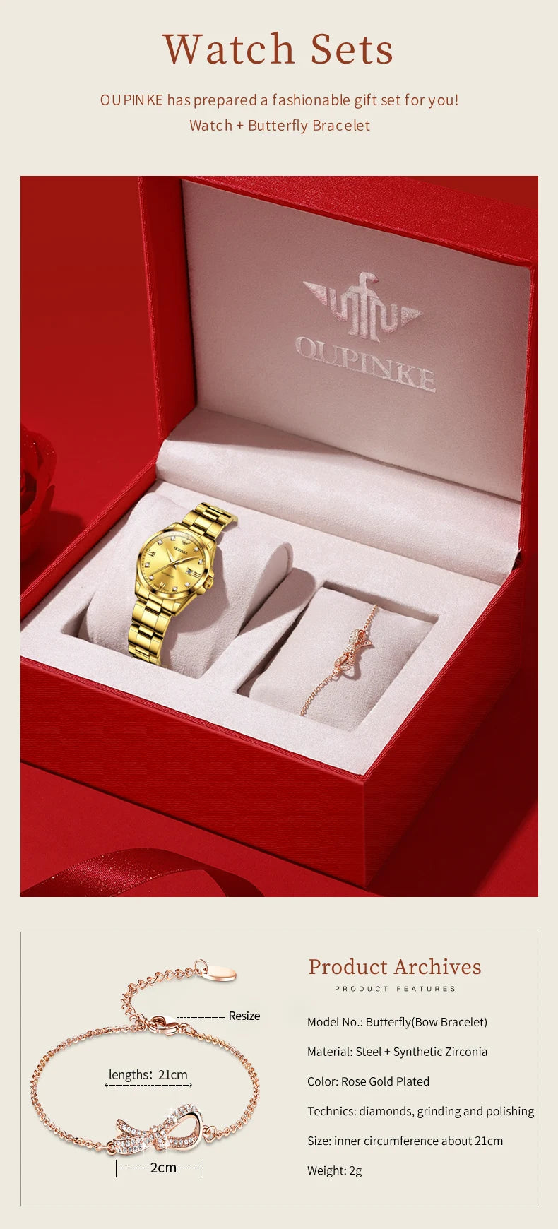 OUPINKE 3199 Real Diamond Swiss Automatic Watch for Women Original Top Brand Mechanical Women's Watches Luxury Ladies Wristwatch