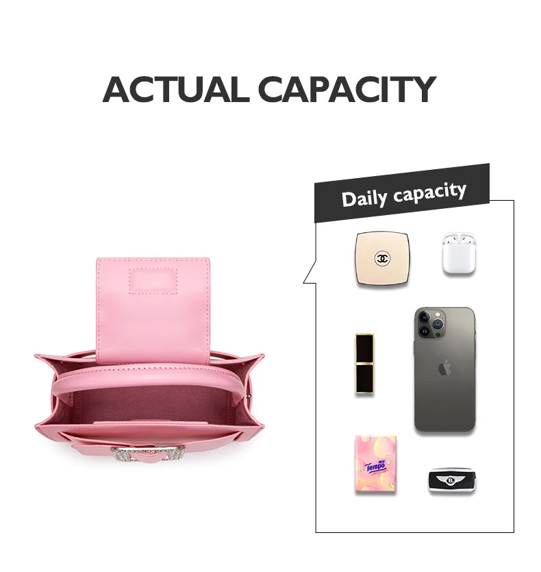 BAFELLI 2025 NEW WOMEN'S FASHION PINK EVENING HANDBAG SHOULDER BOXY BAG CASUAL PURSE LUXURY BRAND DESIGNER LEATHER TREND LADY