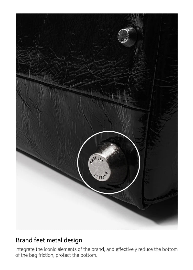 BAFELLI 2025 NEW WOMEN'S TOTE BAG UNISEX LARGE TRAVEL GENUINE LEATHER DESIGNER LUXURY BRAND CROSSBODY CASUAL BAGS FASHION