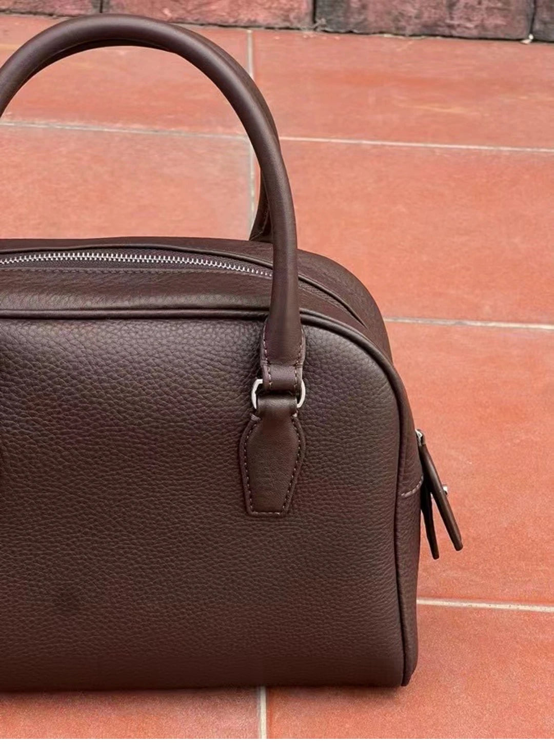 26cm Genuine Leather Handbag With Top Layer Cowhide New Women Shoulder Crossbody Bag Versatile Commuting Soft Texture