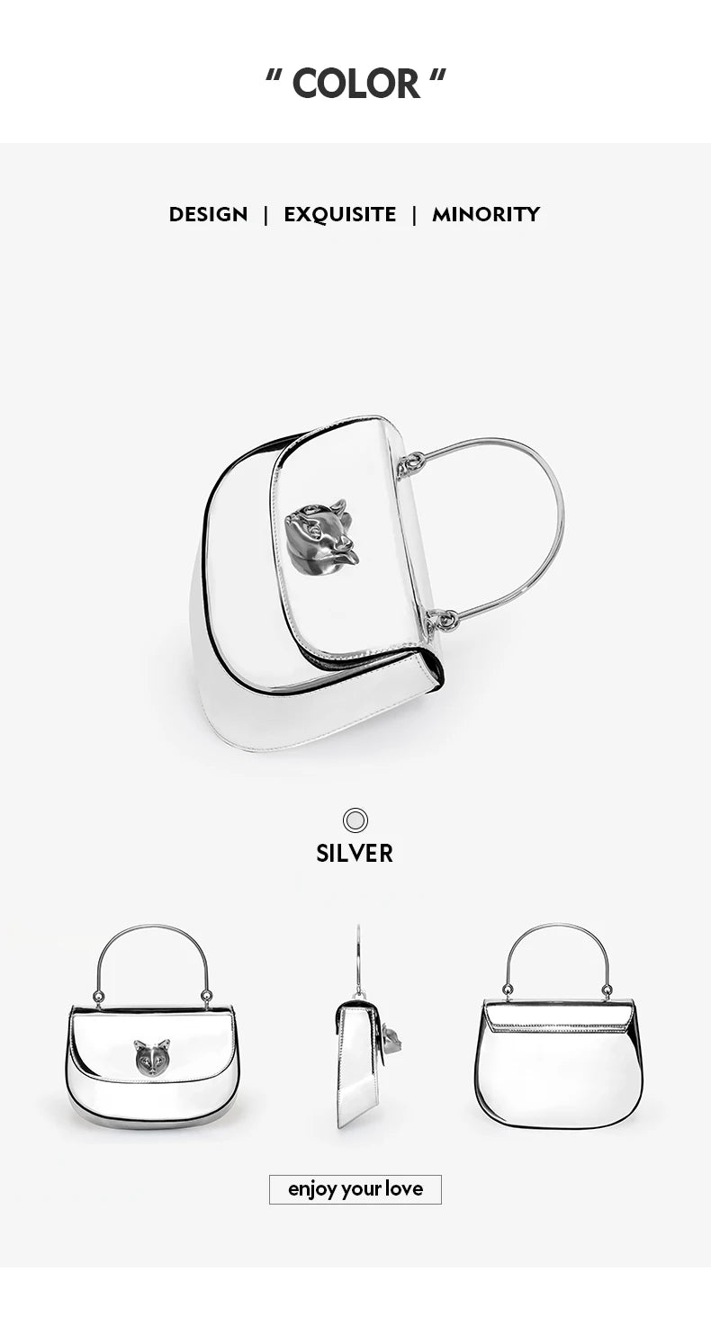 BAFELLI 2025 NEW WOMEN'S HANDBAG CAT EVENING PURSE LUXURY BRAND DESIGNER STYLE FASHION CASUAL CROSSBODAY LEATHER STYLISH