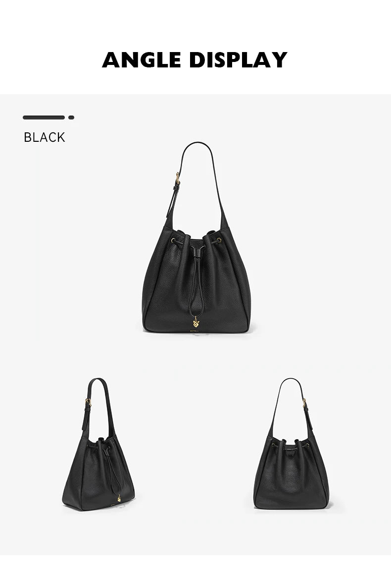 BAFELLI WOMEN'S NEW BAGS LUXURY FASHION LEATHER HANDBAGS STYLISH 2025 HIGH QUALITY DESIGNER BRAND CAPACITY LADIES SHOULDER PURSE