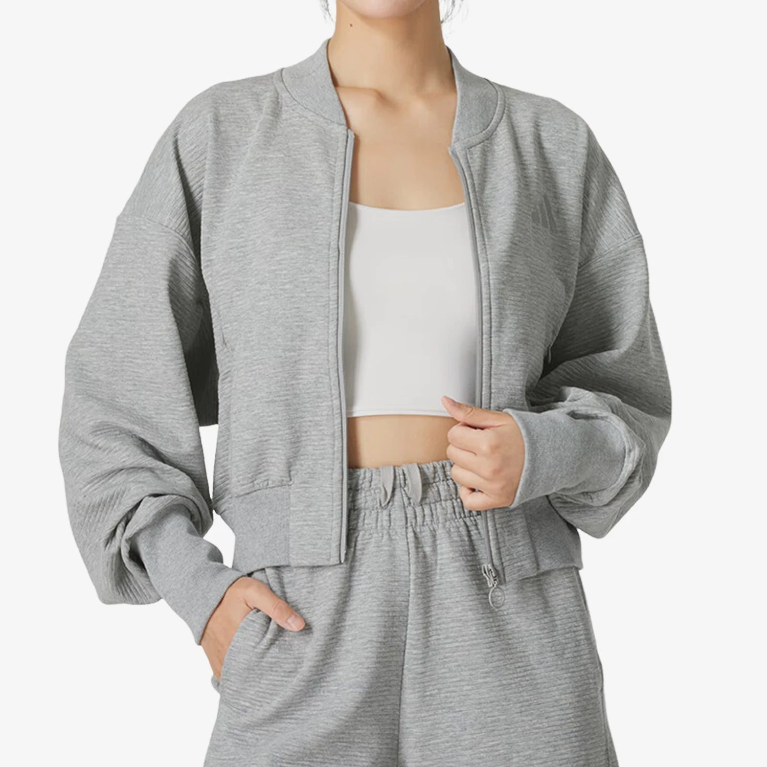 Adidas genuine Autumn New Women's Stand-up Collar Casual Sports Jacket IY6833